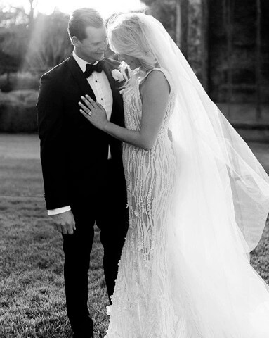 Dani Willis With Her Husband On Wedding Day